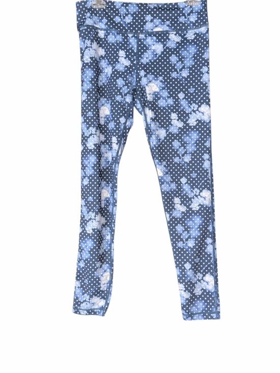 Inner Spirit Pants - Navy Blue Cloud/Floral & Polka Dot Performance Leggings — #142